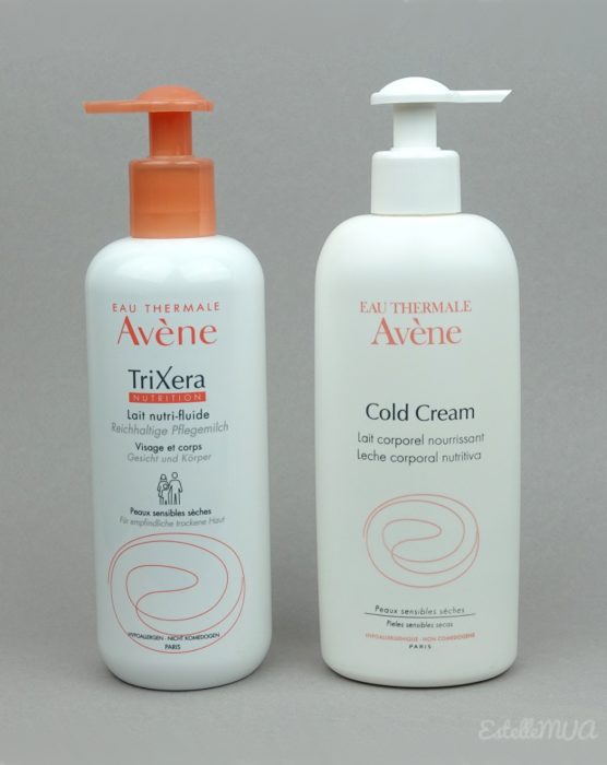Avene lait coporel Cold Cream et TriXera, quelles différences ?